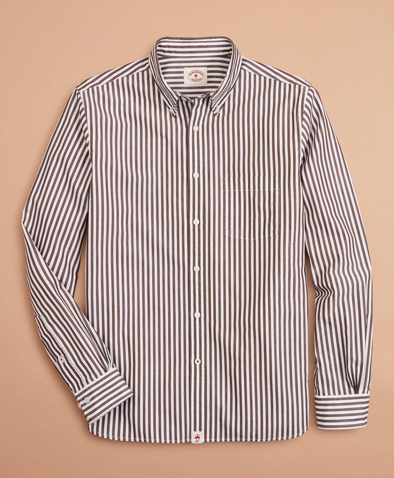 Striped Cotton Broadcloth Shirt