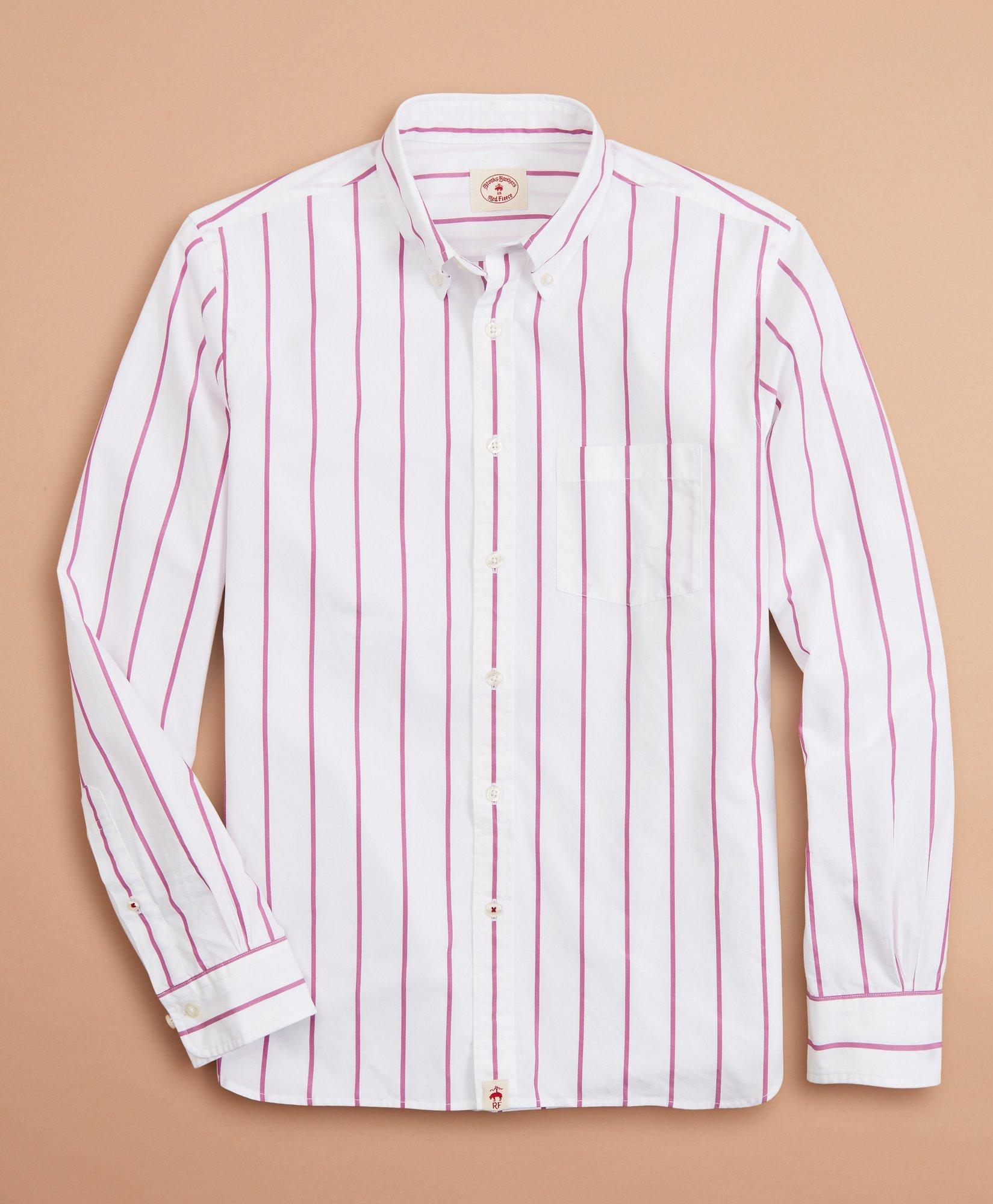 Striped Cotton Broadcloth Shirt