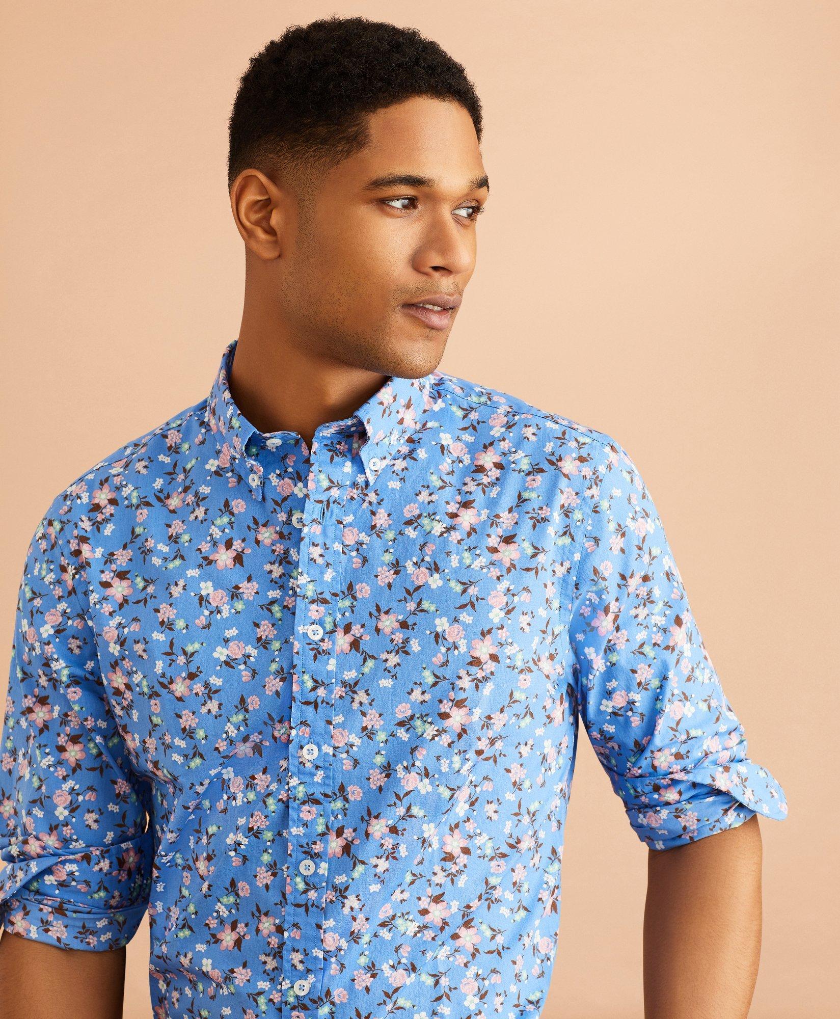 mens shirts floral print