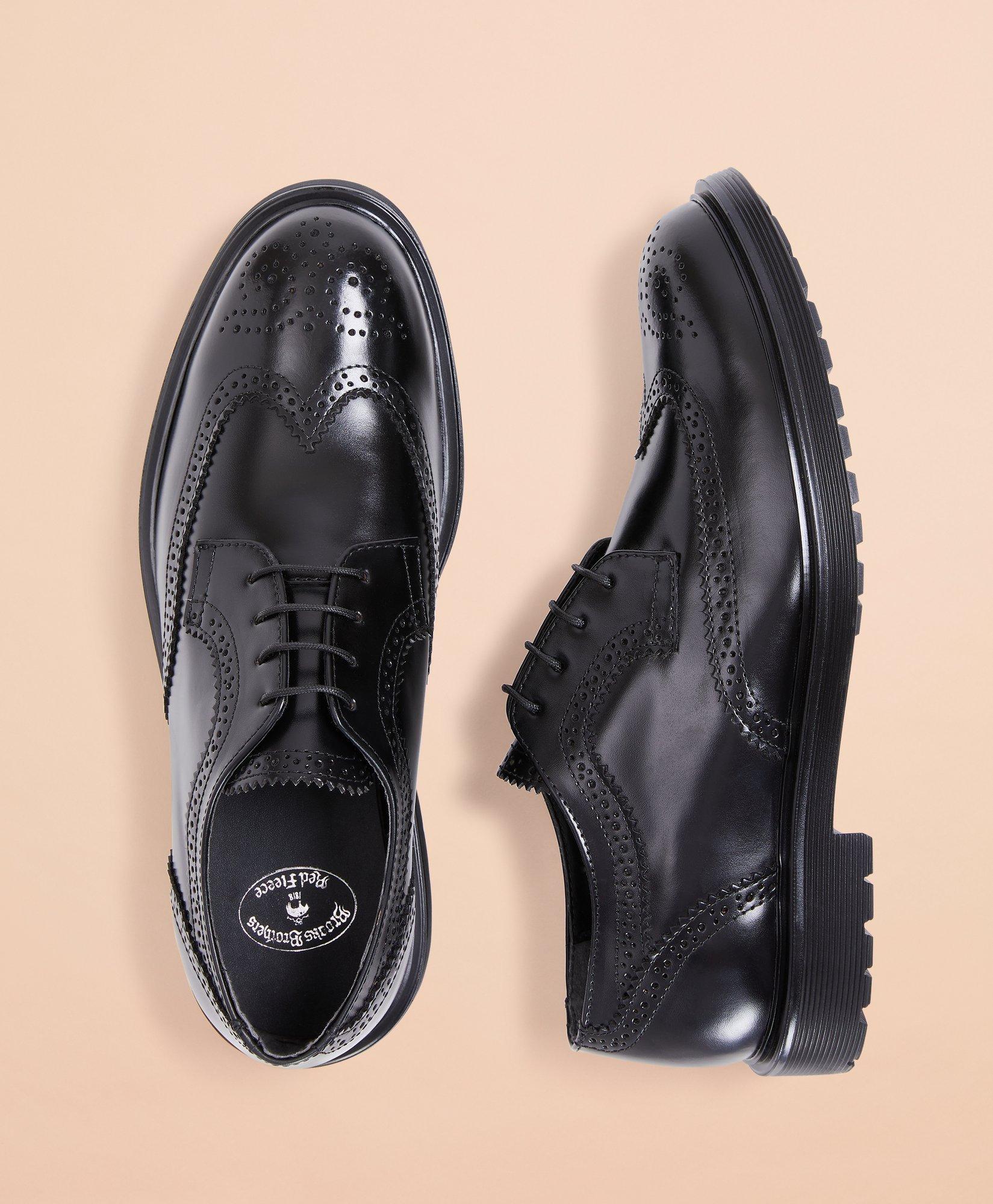 Leather Brogue Dress Shoes