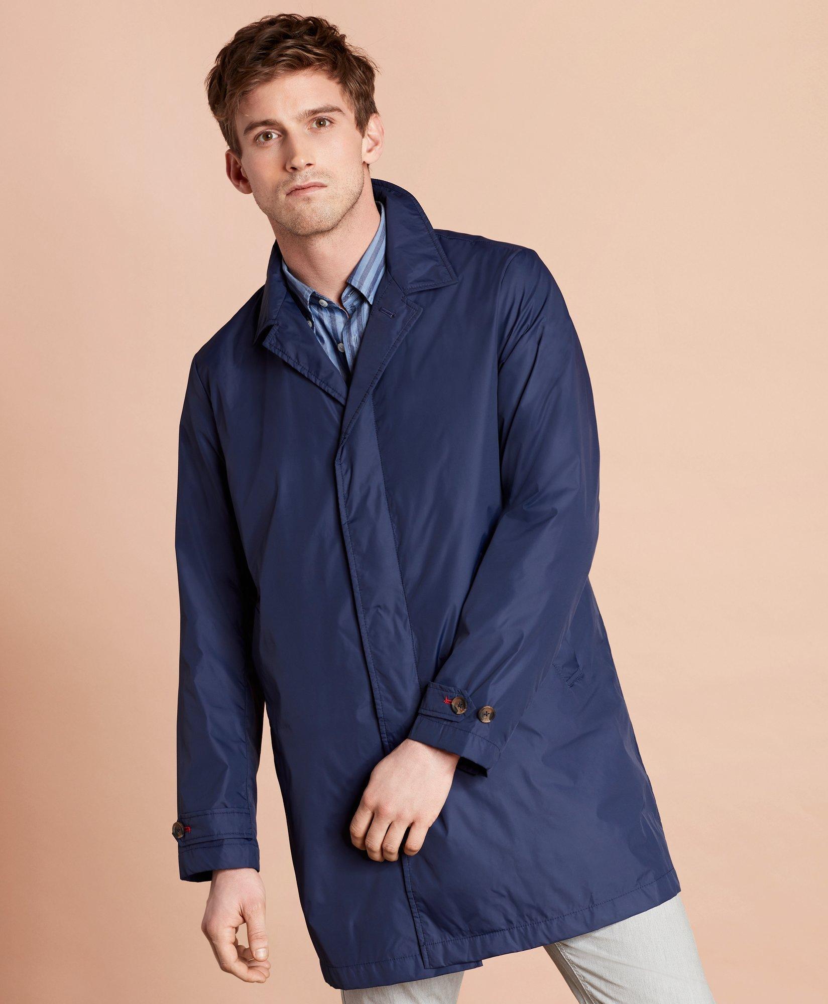 Water-Repellent Packable Trench Coat