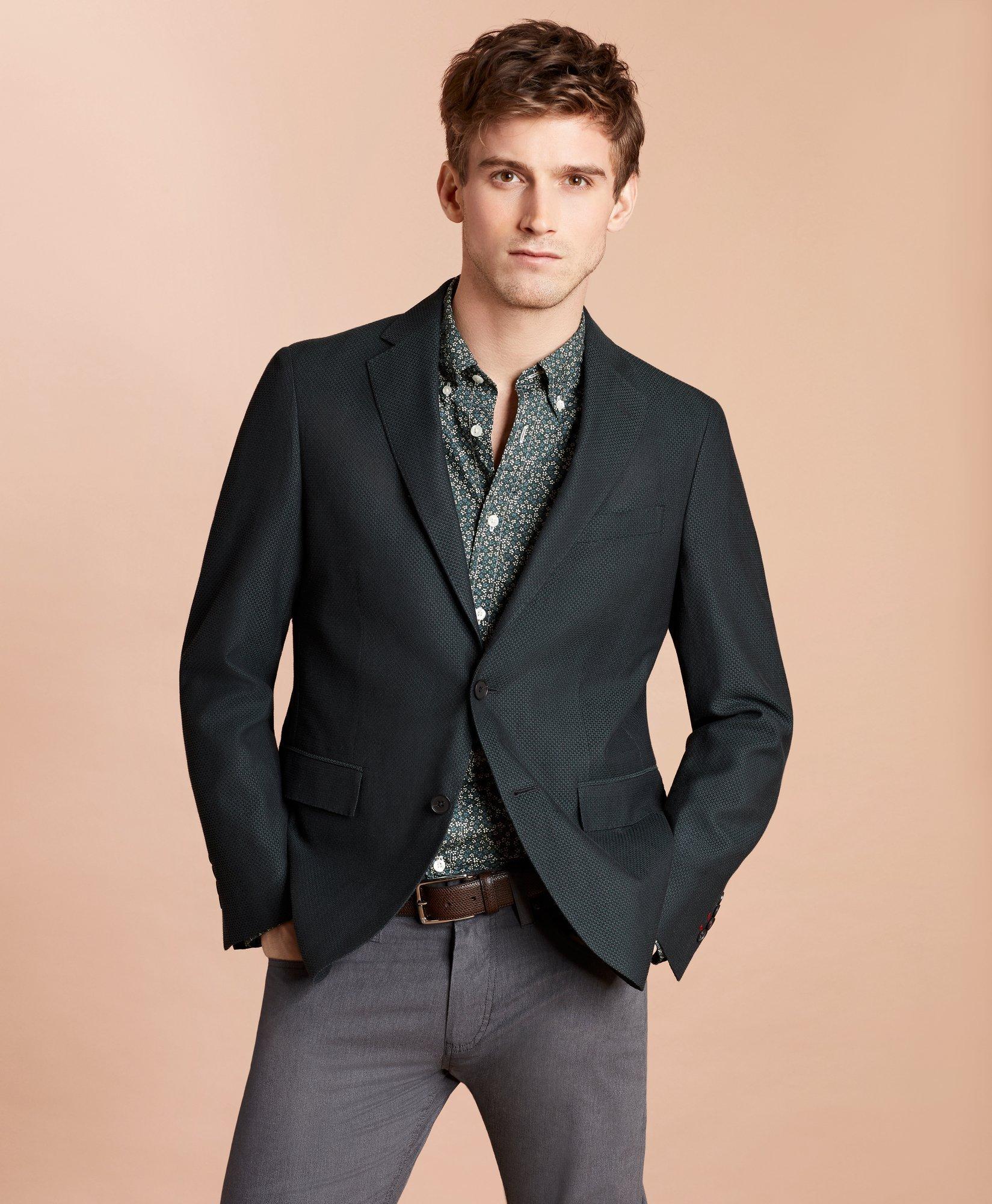 Wool-Blend Dobby Sport Coat