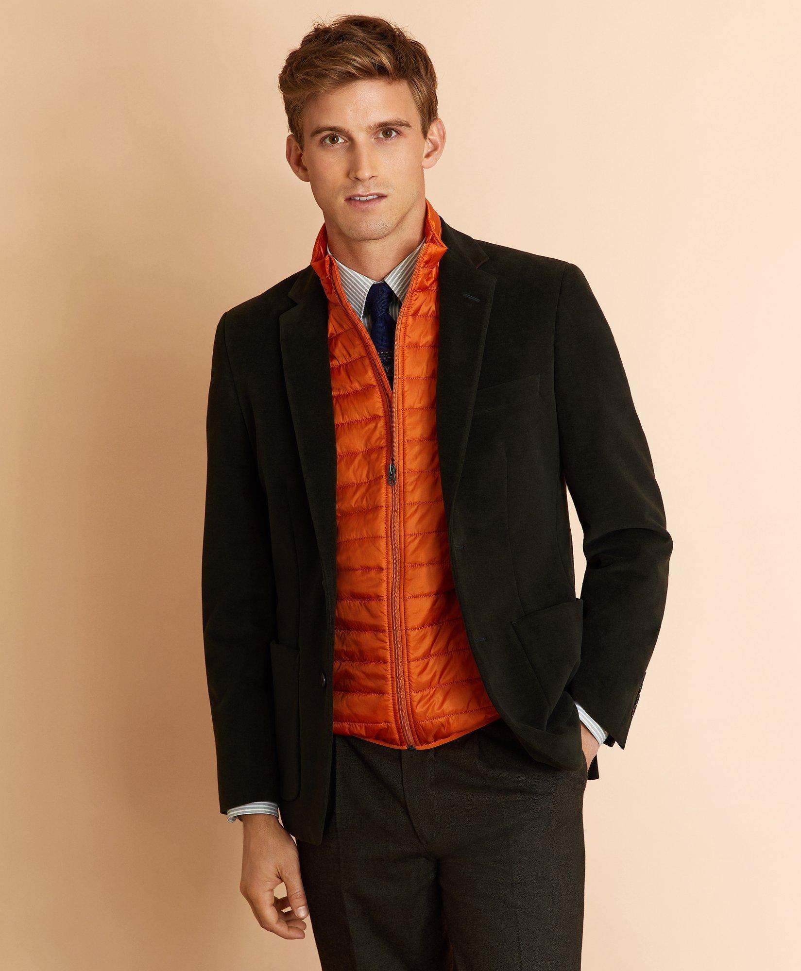 Classic Fit Moleskin Blazer - Otter