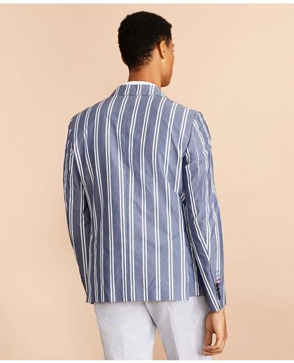 Striped Cotton Chambray Sport Coat, image 5