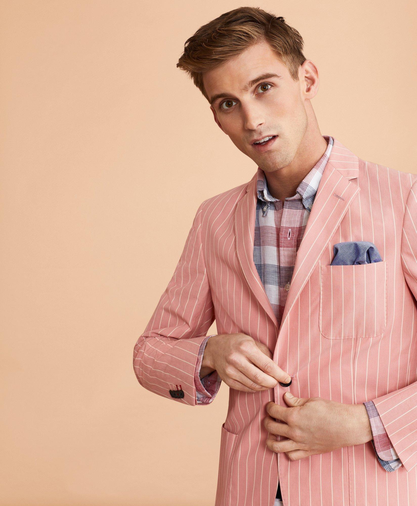 Striped Cotton Sport Coat