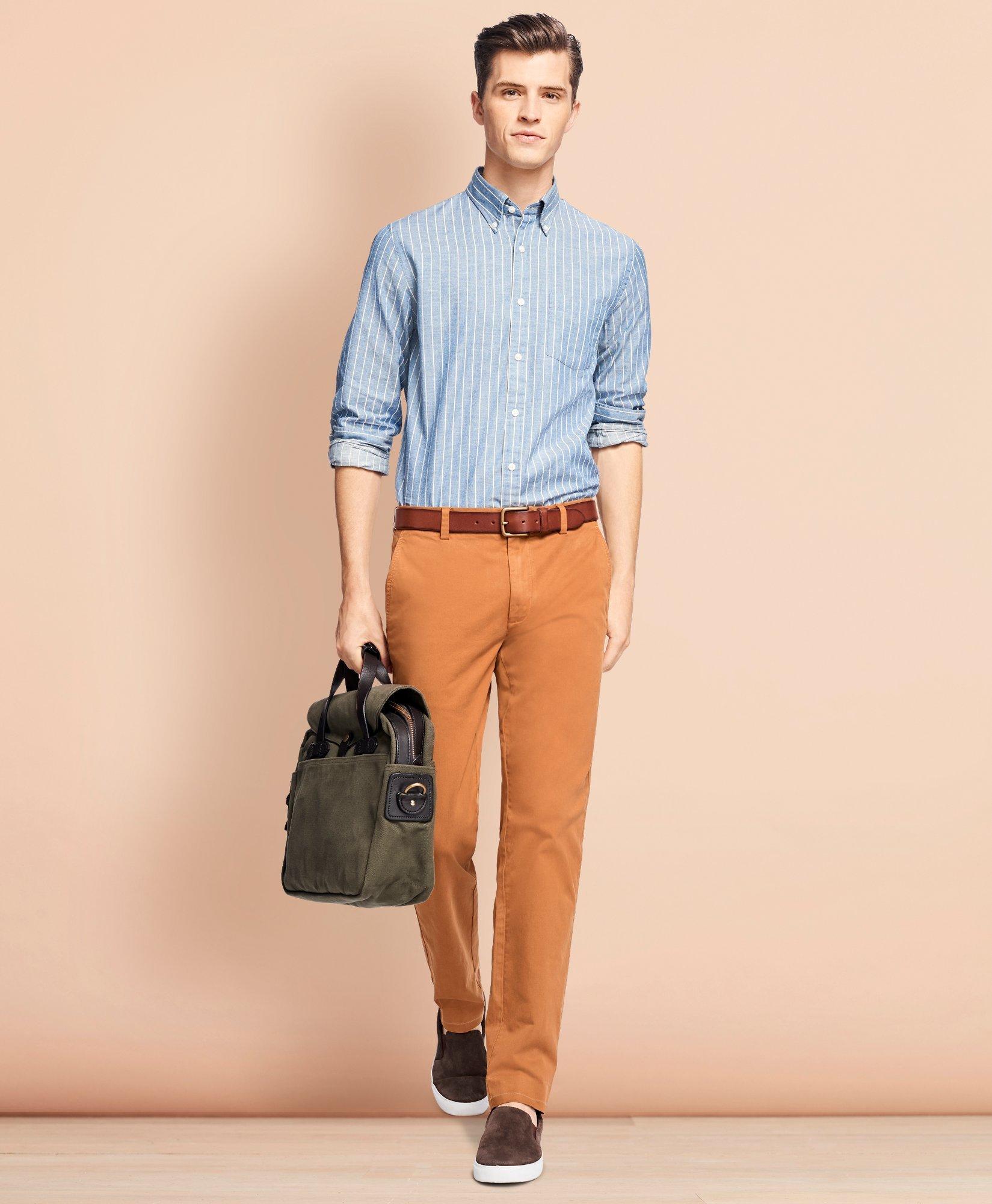 Brooks brothers garment store dyed chinos