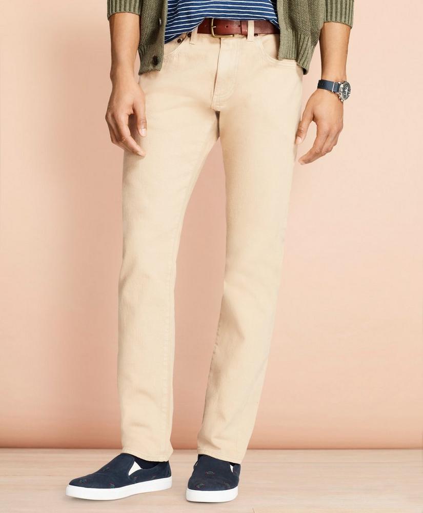 Slim-Fit Garment-Dyed Jeans, image 1