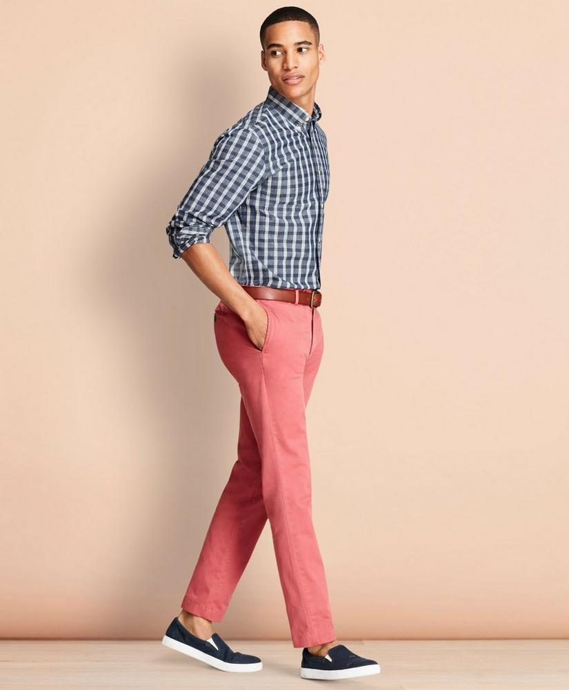 Slim-Fit Garment-Dyed Stretch Chinos, image 2