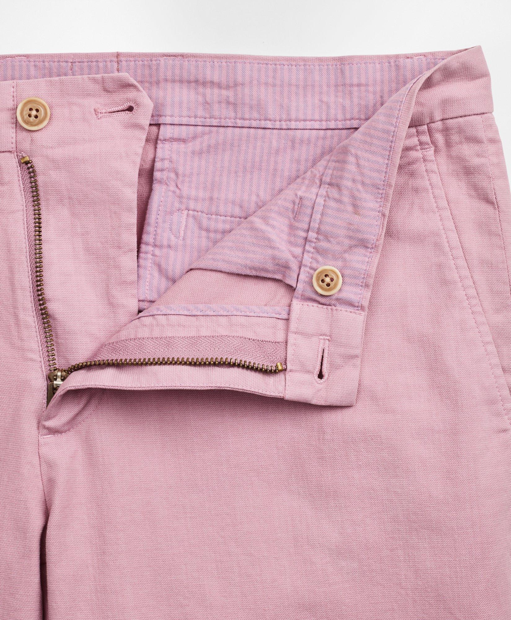 Garment-Dyed Cotton-Linen Stretch Chinos, image 4