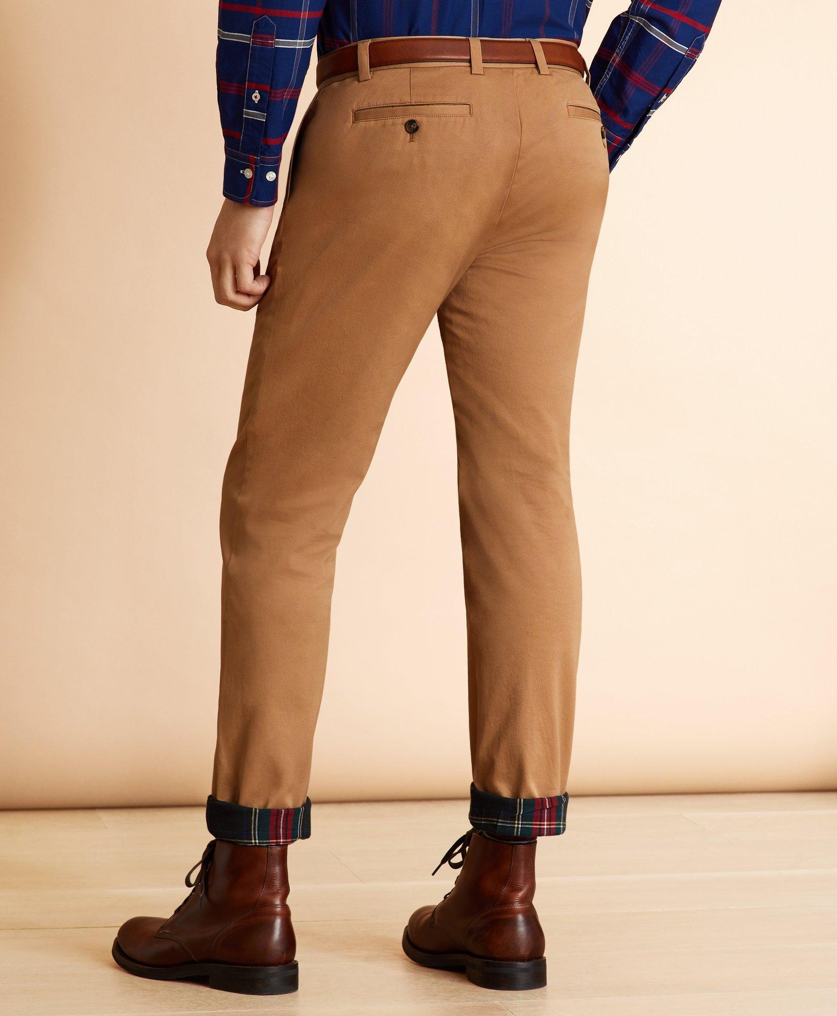 brooks brothers flannel lined chinos