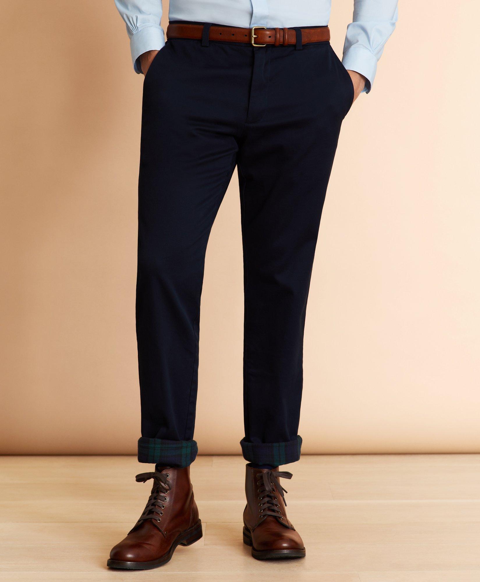 brooks brothers flannel lined chinos