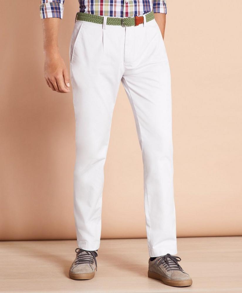 Pleat-Front Twill Chinos, image 1