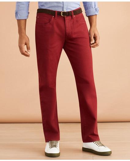 Garment-Dyed Five-Pocket Jeans, image 1
