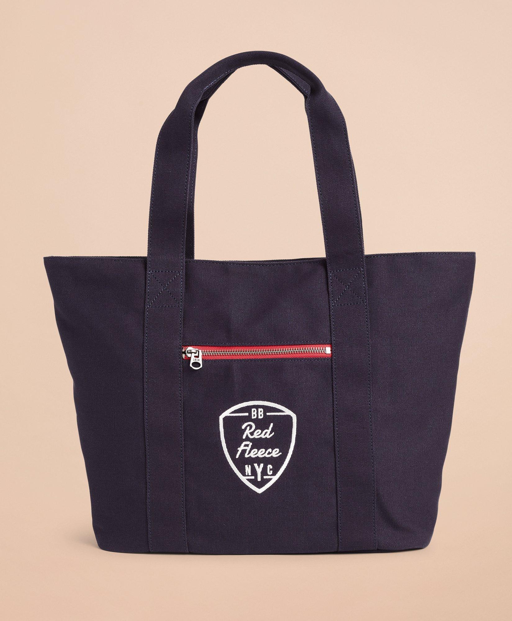 Red Fleece NYC Canvas Tote Bag