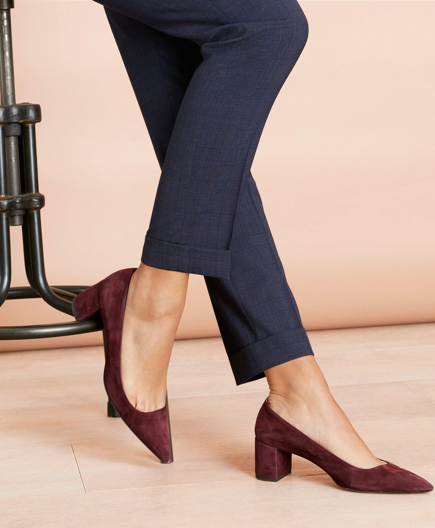Point-Toe Block-Heel Pumps, image 3
