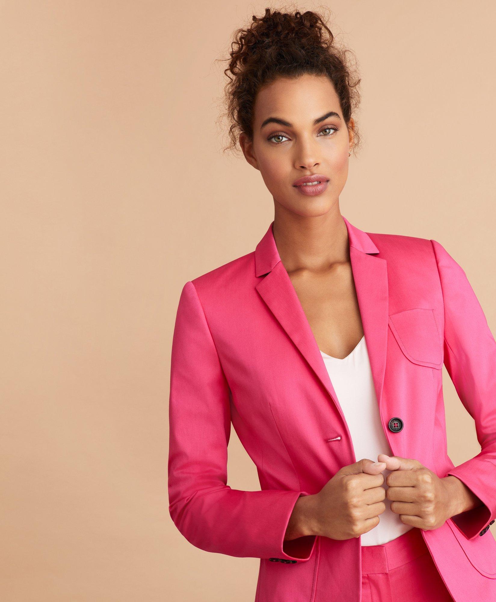 Stretch Cotton Sateen Jacket