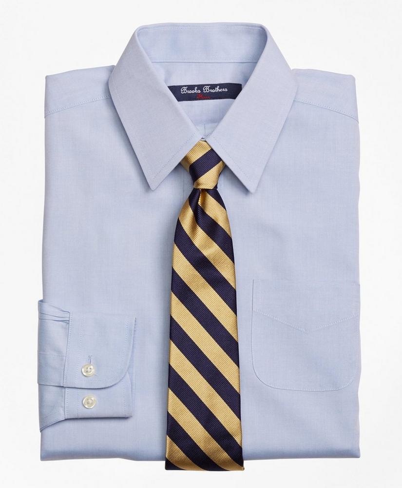 Boys Non-Iron Supima® Pinpoint Cotton Forward Point Dress Shirt, image 1