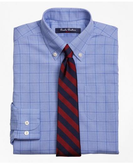Boys Non-Iron Supima® Cotton Broadcloth Plaid Dress Shirt, image 1