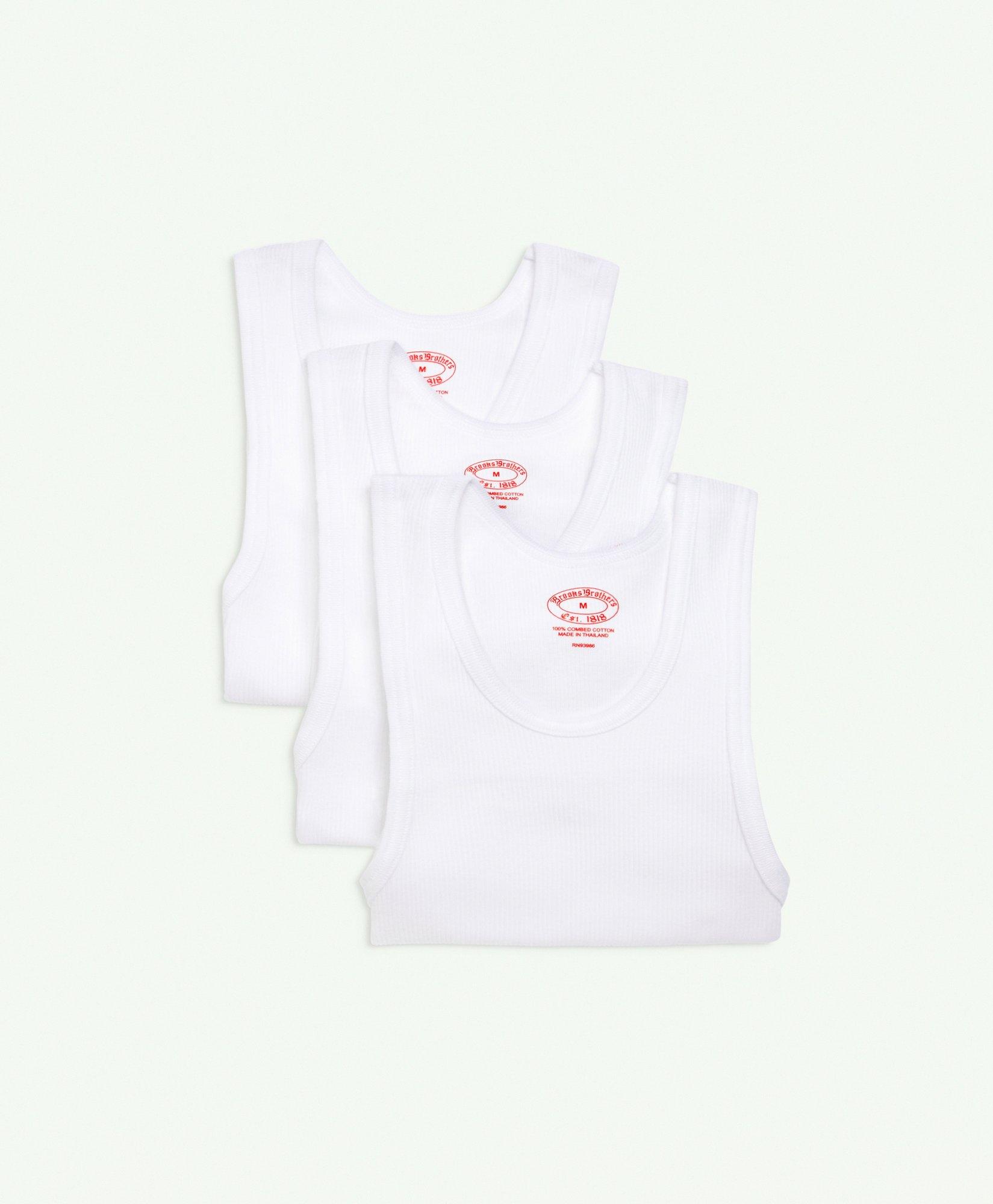 Boys Cotton Athletic Tank Undershirt - Three Pack, image 1