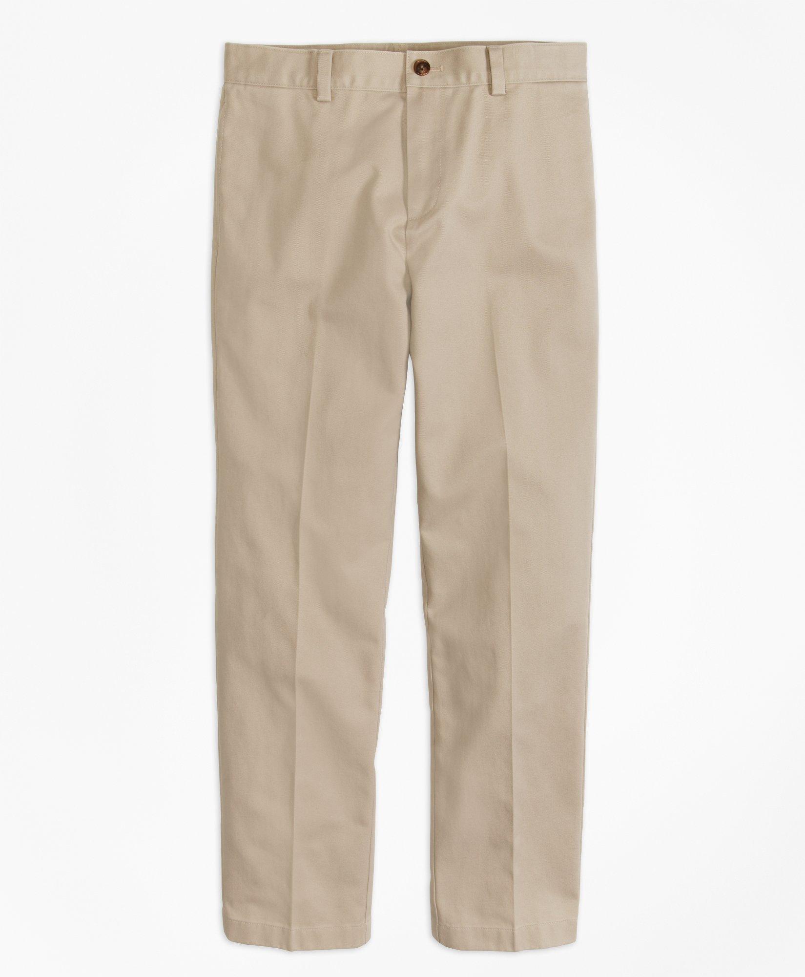 Boys Flat-Front Non-Iron Advantage Chino® Pants, image 1