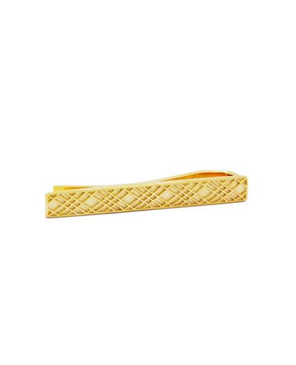 Gold-Plated Crisscross Tie Bar, image 1