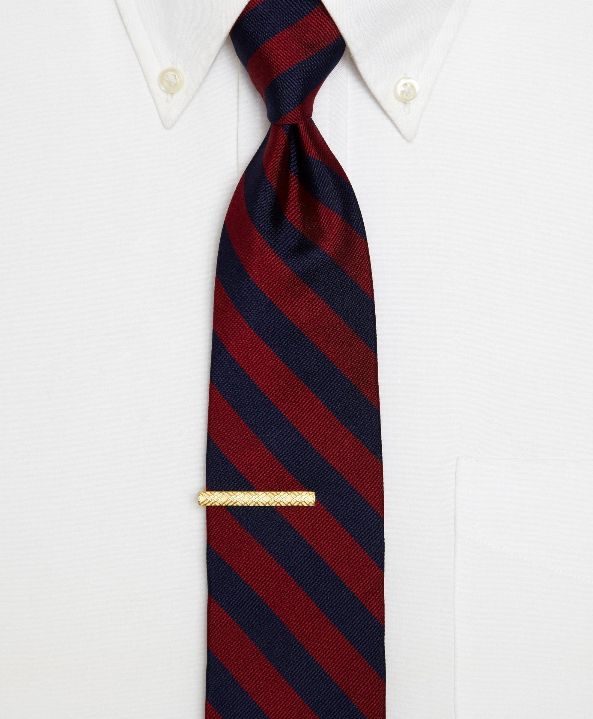 Gold-Plated Crisscross Tie Bar, image 2