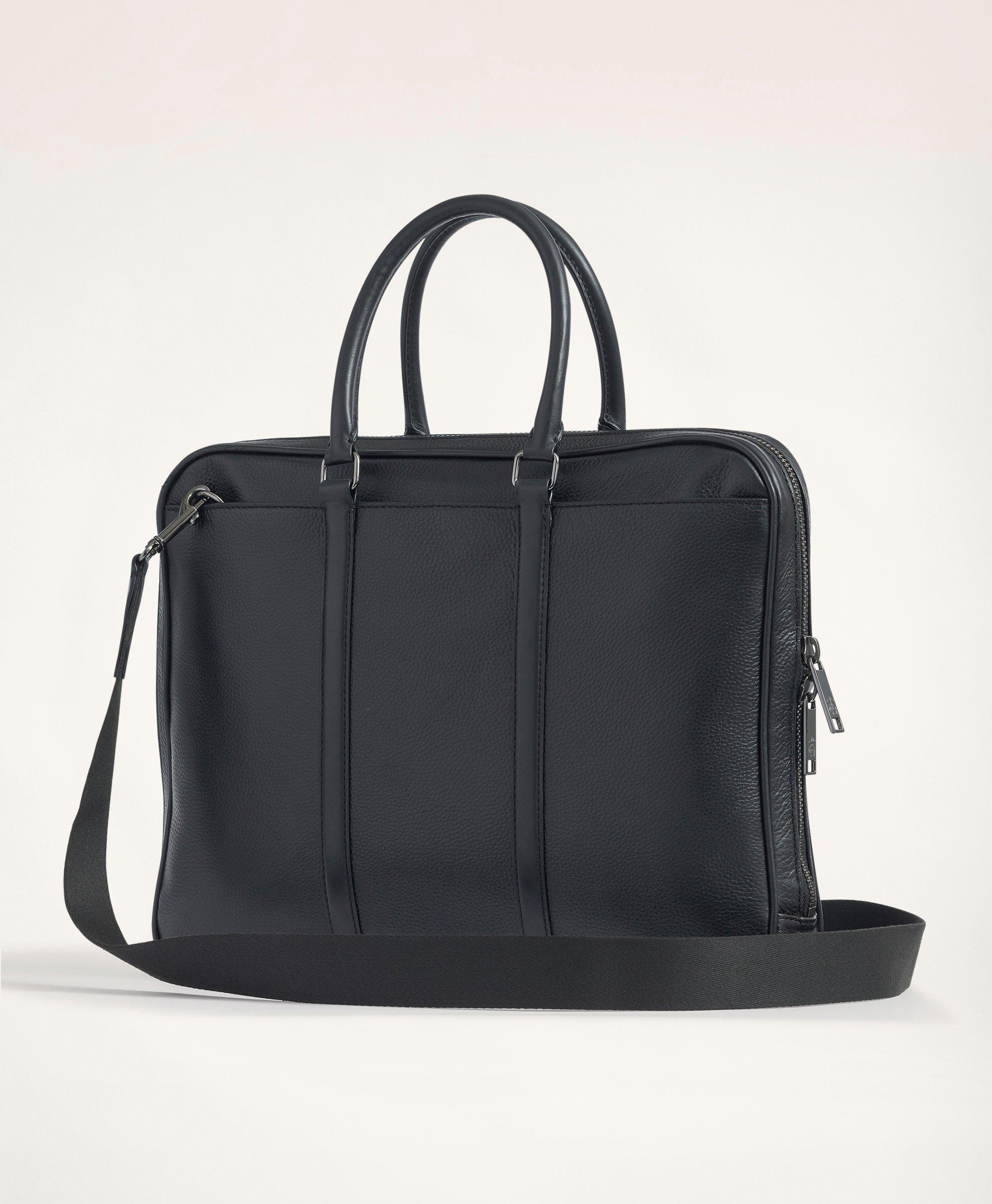 Brooks brothers leather bag sale