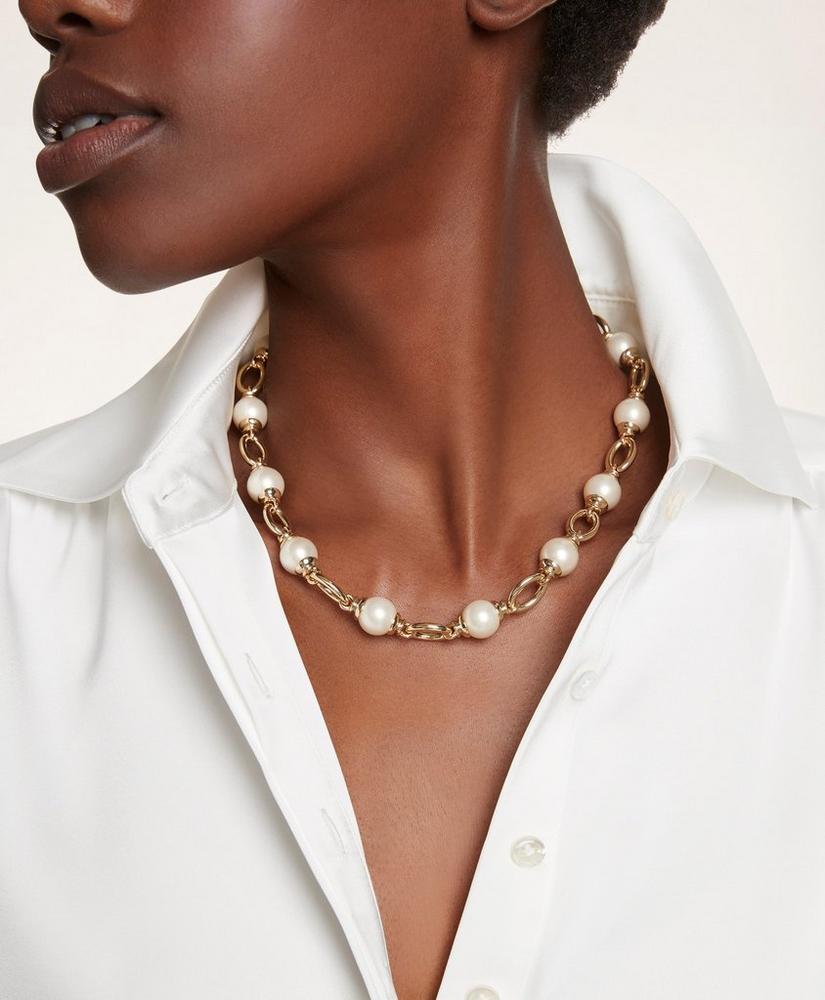Chain Pearl Necklace, image 2