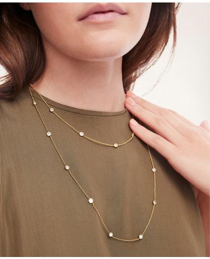 Delicate Long Chain Link Necklace, image 3