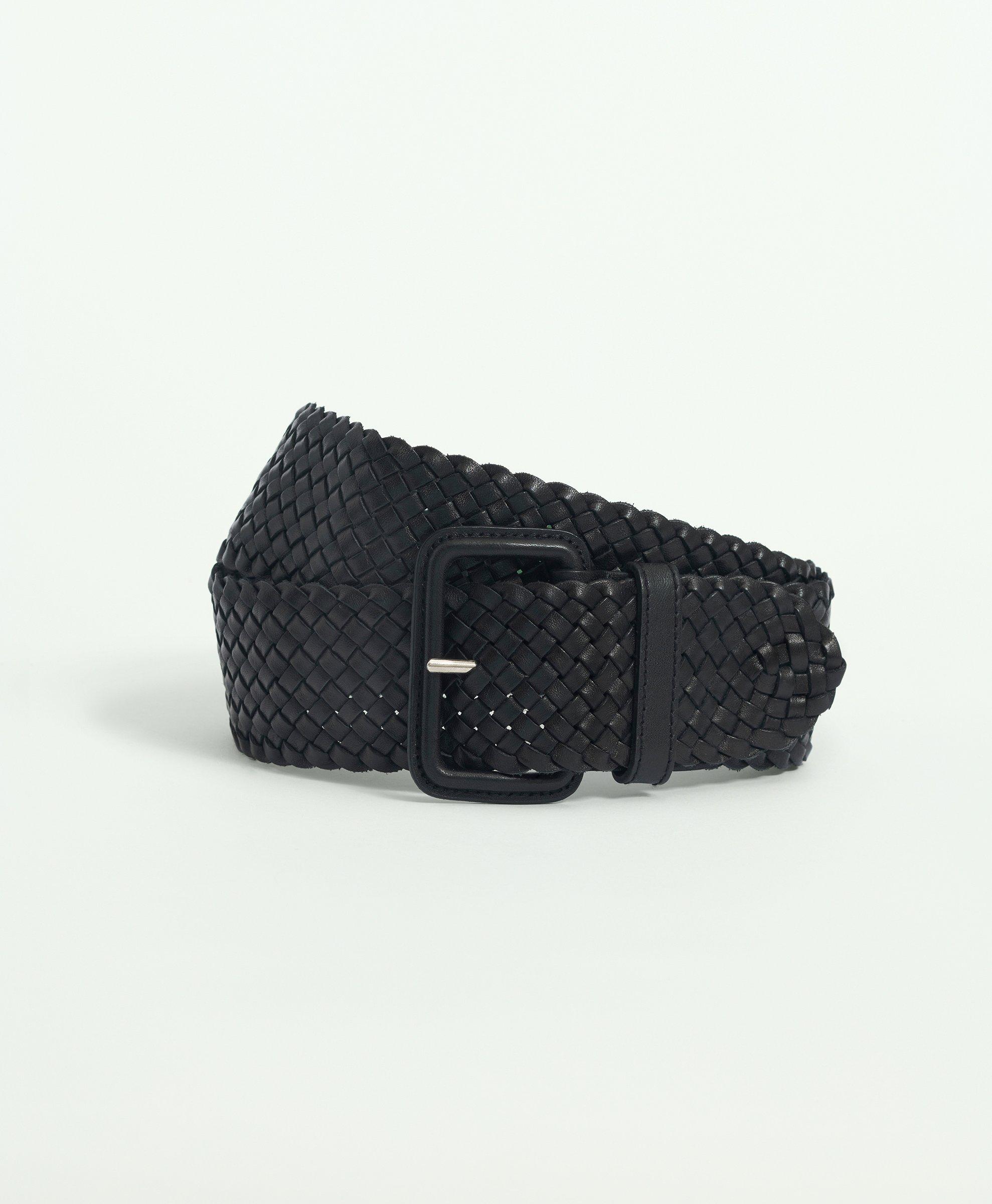 Classic Woven Leather Belt, image 1