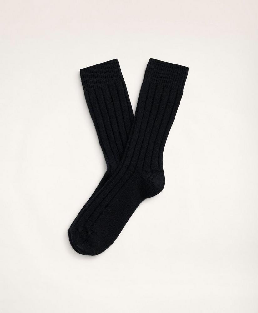Cashmere Ribbed Socks, image 1