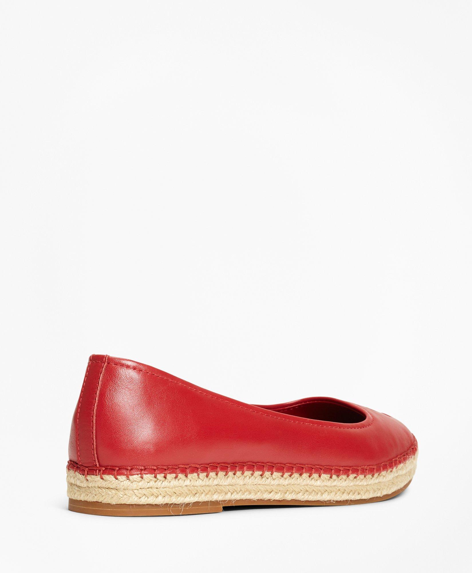 Leather Espadrille Flats