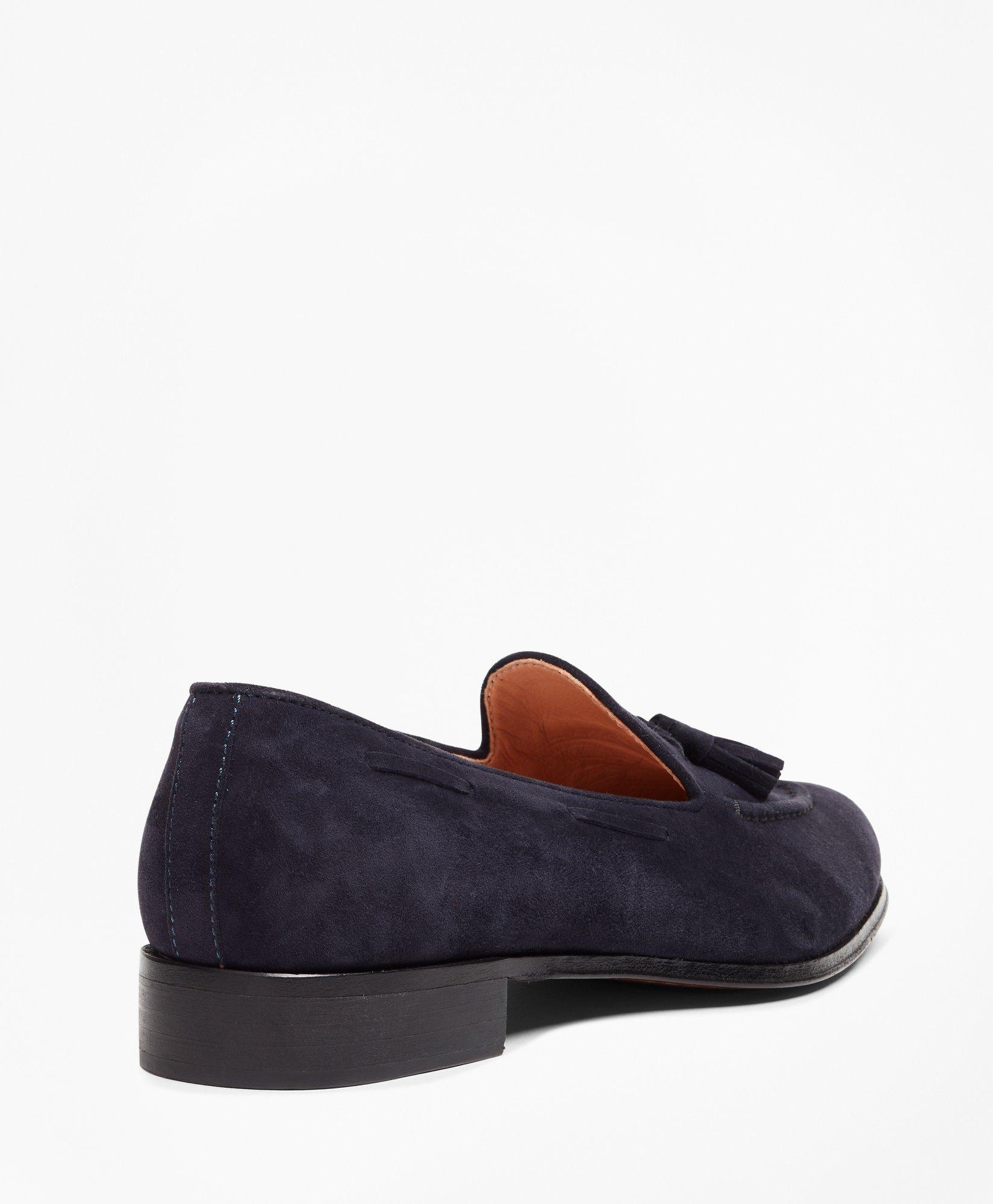 brooks brothers suede tassel loafers