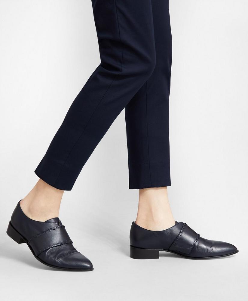 Leather Whip-Stitch Monk Strap Loafers