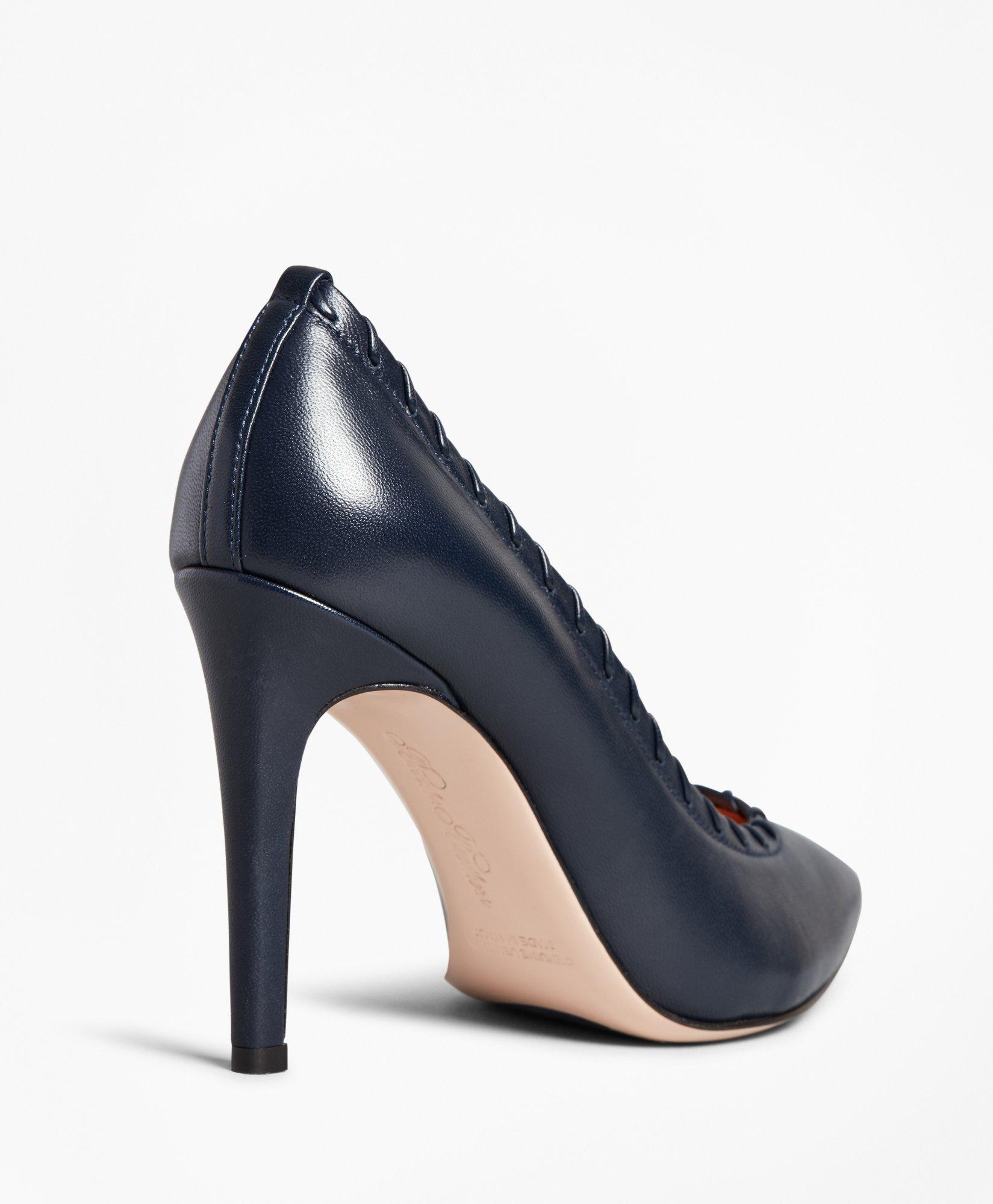 Leather Pointed-toe Pumps