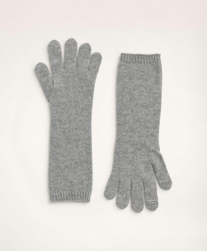 Cashmere Cable Knit Touchscreen Gloves, image 1