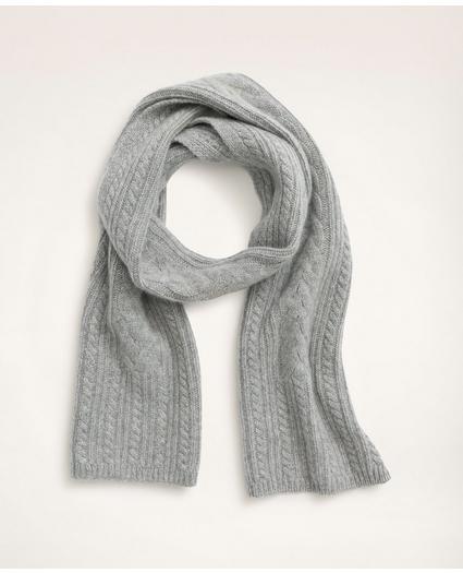 Cashmere Cable Knit Scarf, image 1