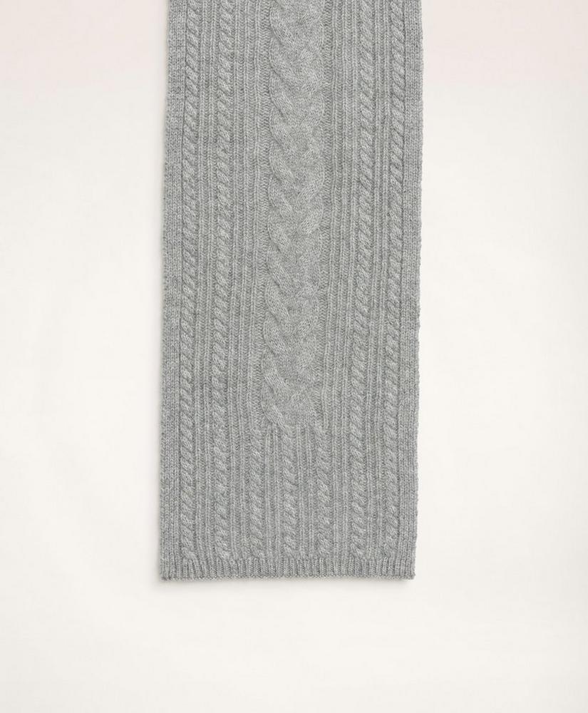 Cashmere Cable Knit Scarf, image 2