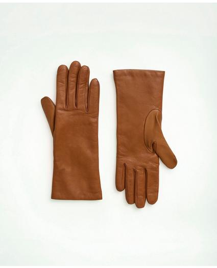 Lambskin Leather Cashmere Gloves, image 1