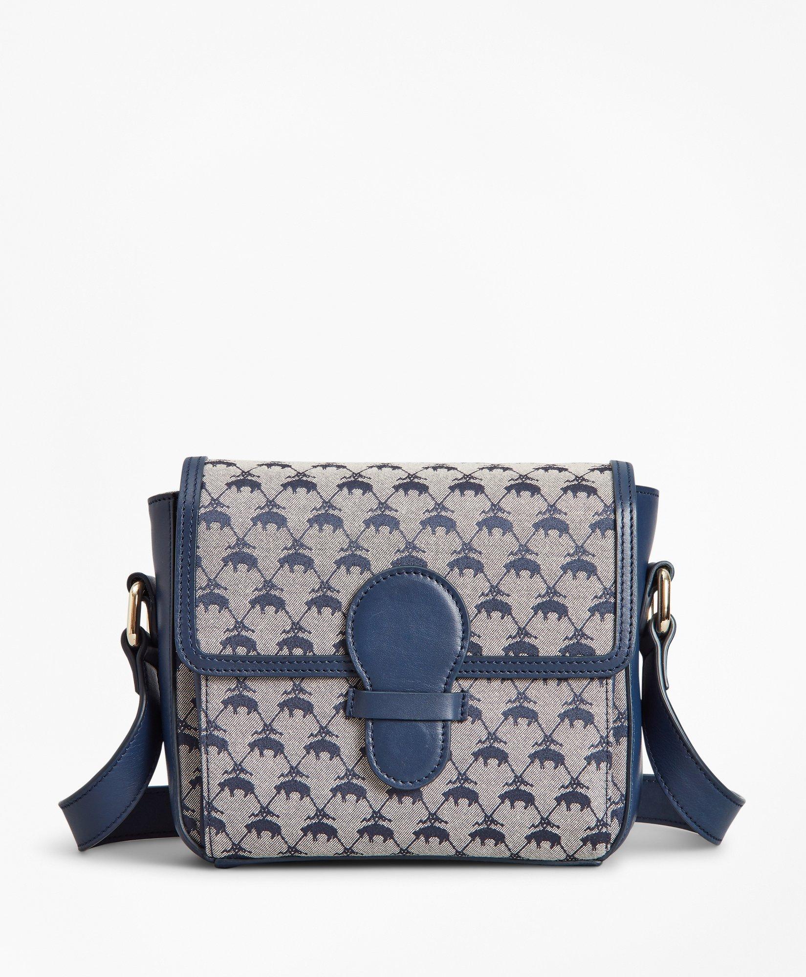Brooks Brothers Small Quilted Calfskin Crossbody Bag, $398