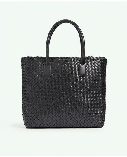 Woven Leather Tote Bag, image 2