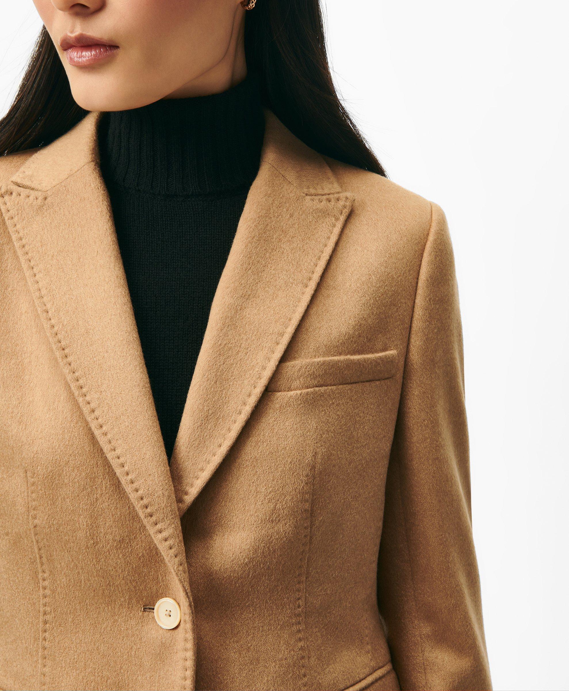 Camel wool blazer store ladies