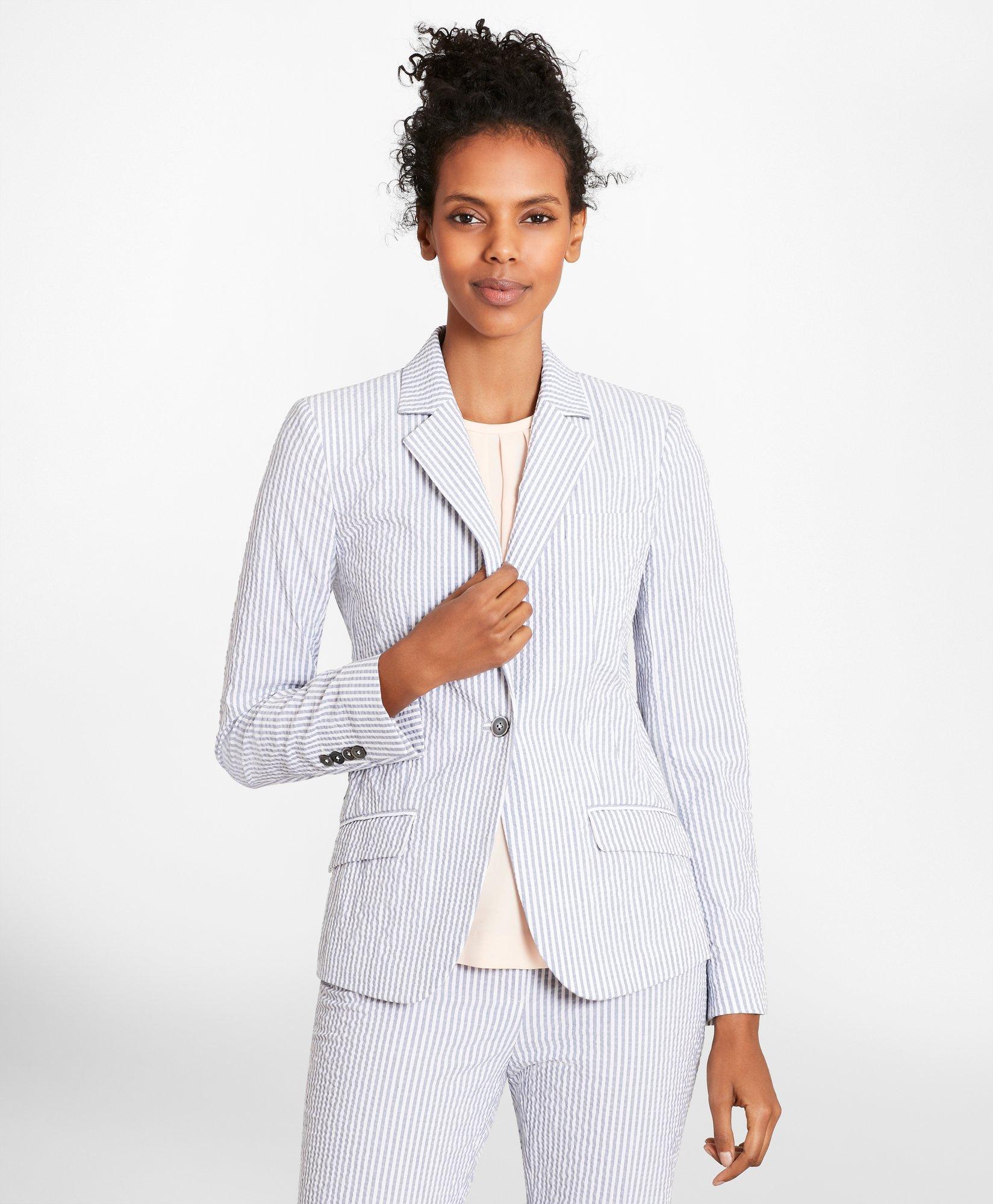 Brooks brothers shop seersucker blazer