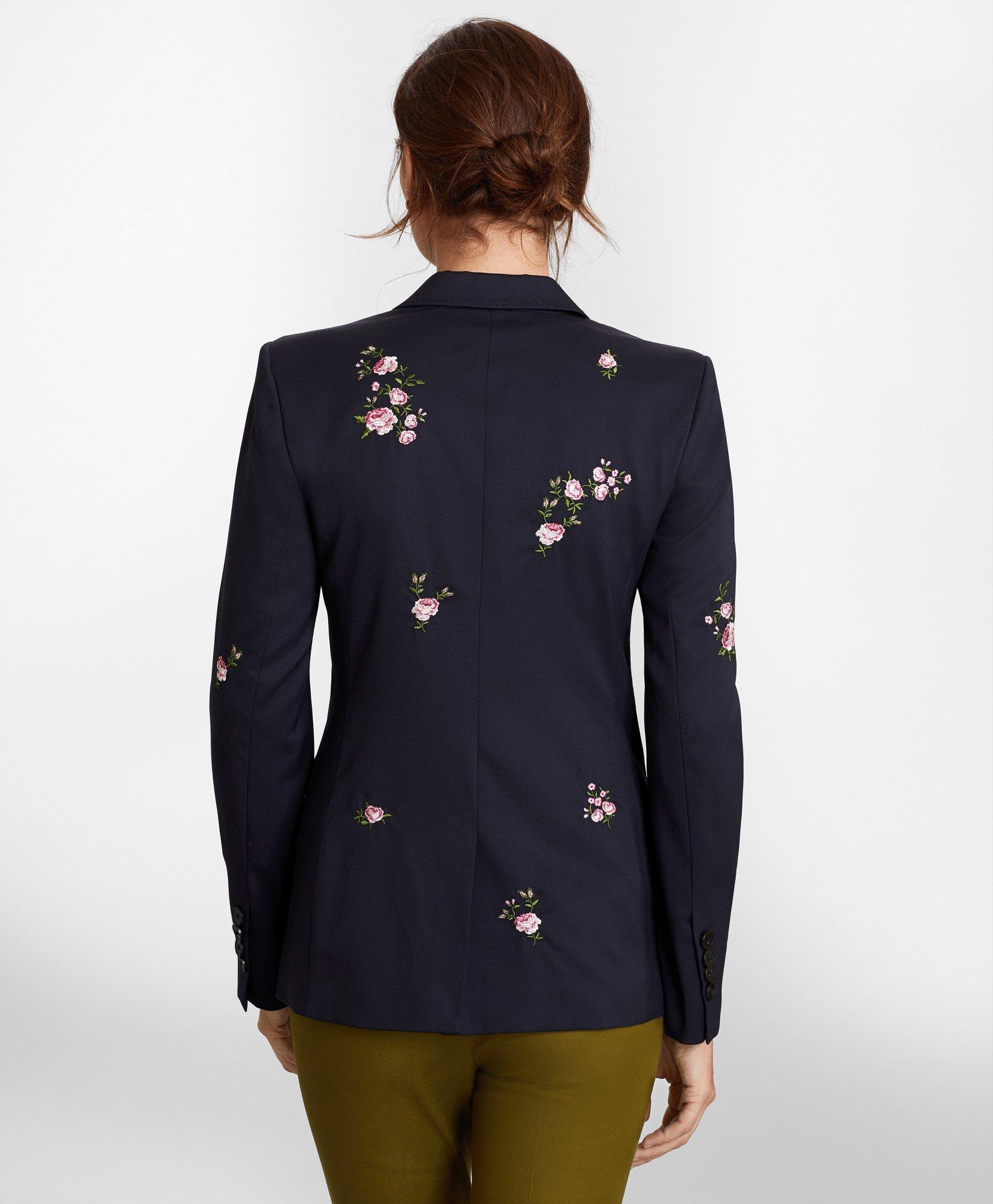 EMBROIDERED FLOWERS JACKET