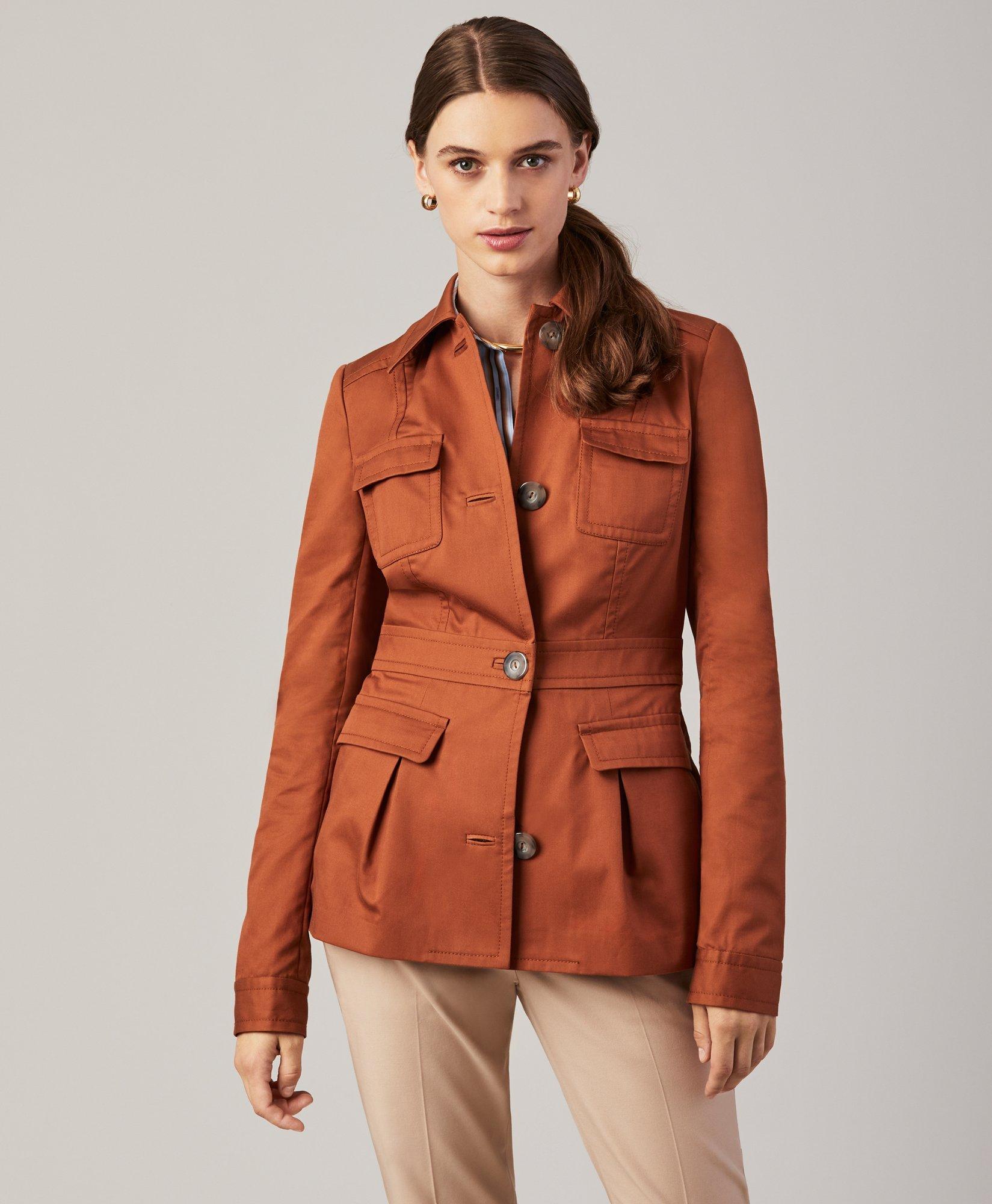 Women's cotton clearance safari jacket