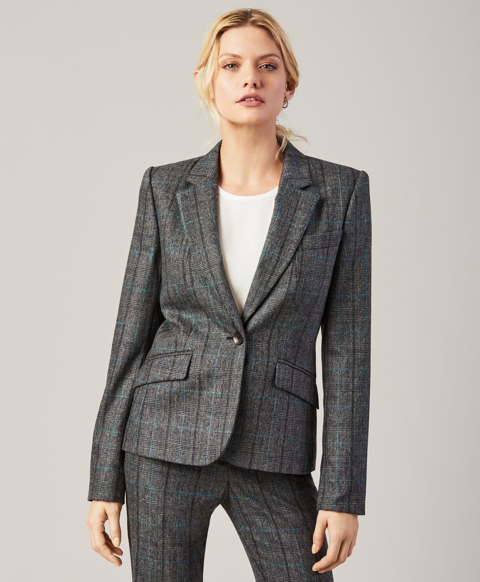 Glen Plaid Wool-Cashmere Flannel Jacket