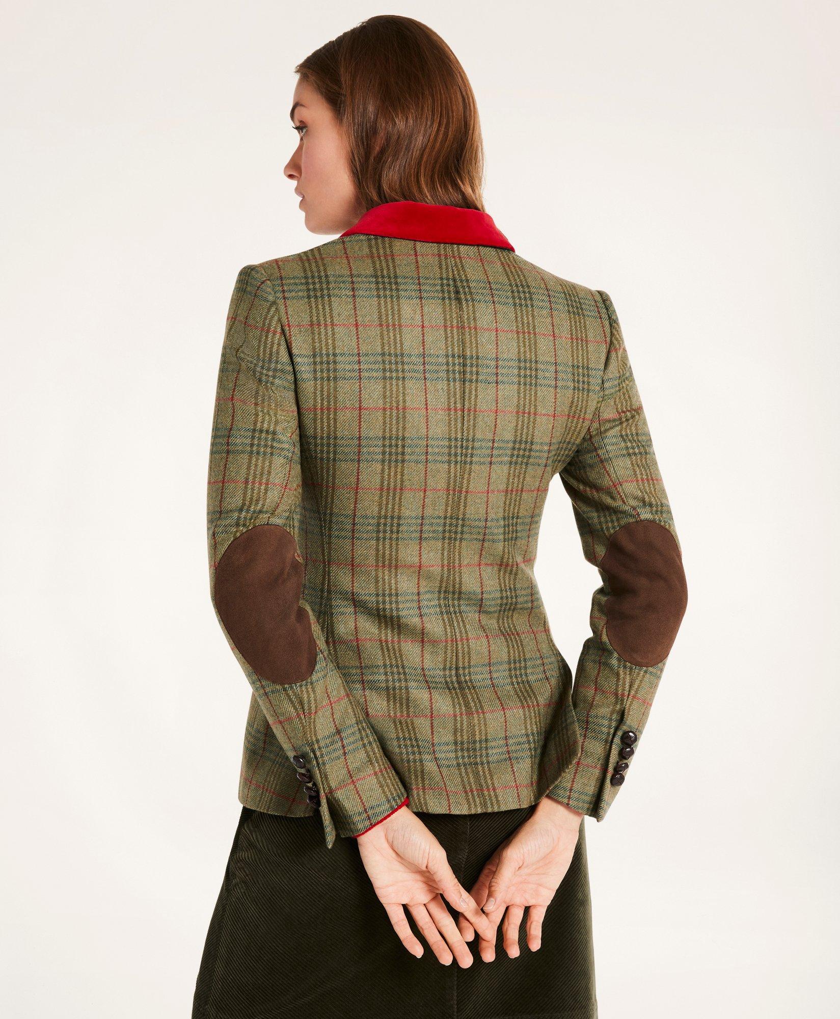 Lambswool Plaid Jacket