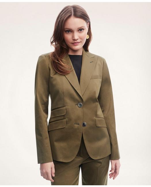 Brooks Brothers Brooks Brothers Womens Corduroy Blazer Sz 12 P Jacket Suit Coat 12 Petite Brown 