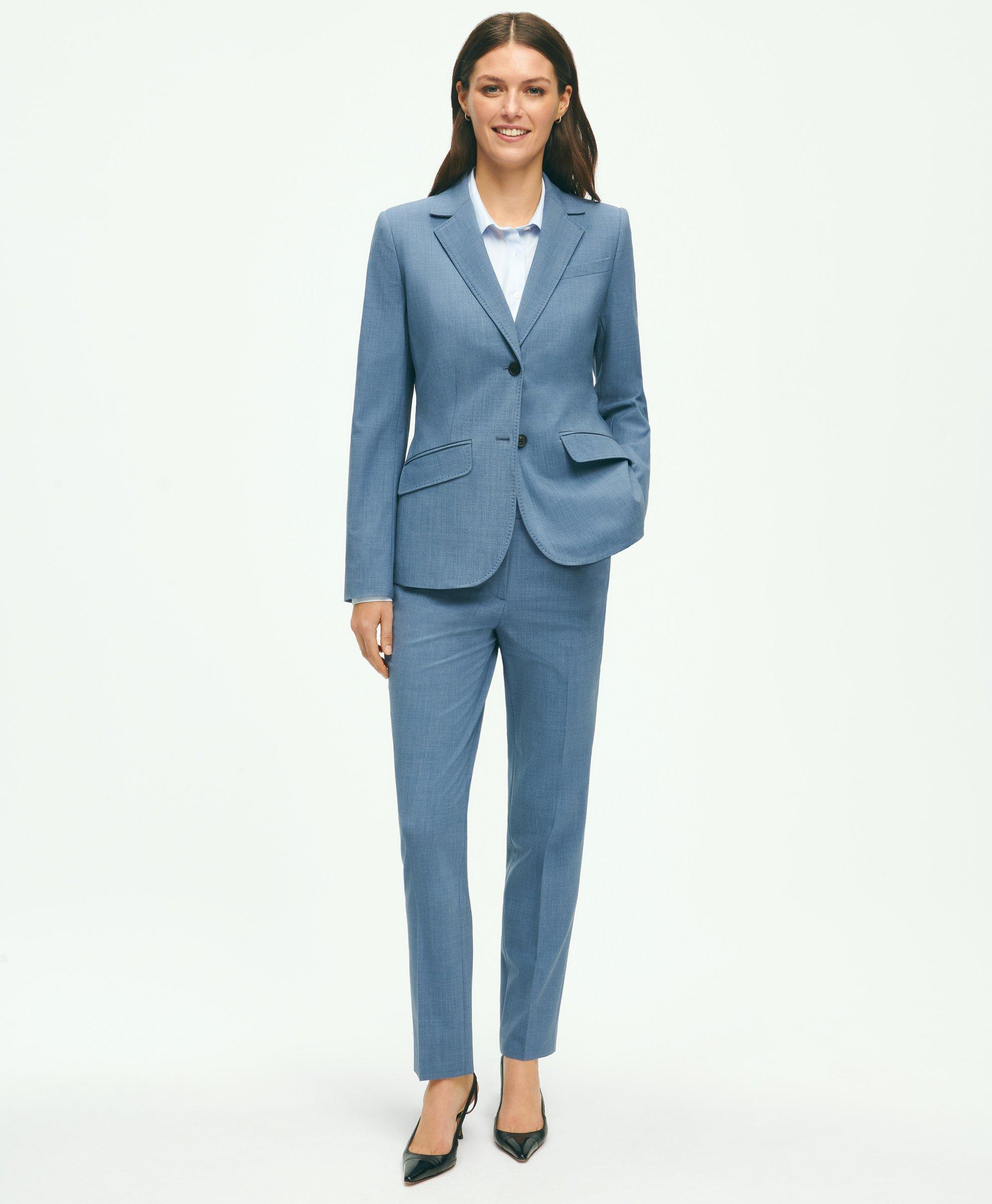 NWT LE Suit Size 16 Gray Stripe 2 Piece Pant Suit Women Modern Style Formal  $200