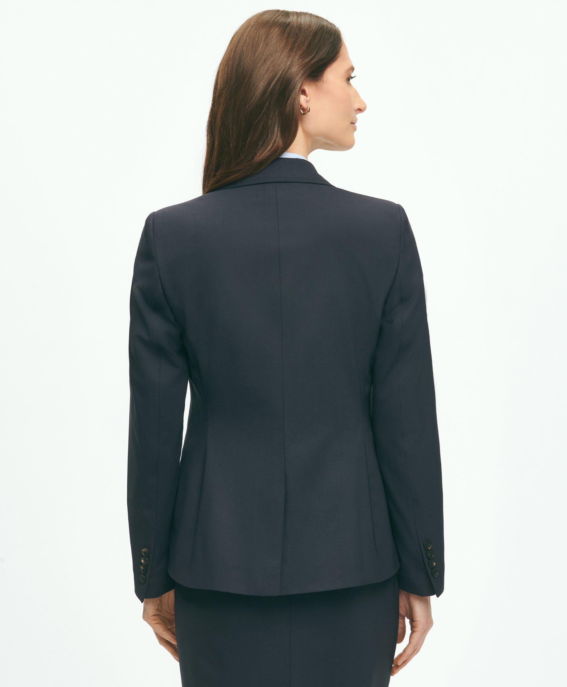 The Essential Brooks Brothers Stretch Wool Peplum Top